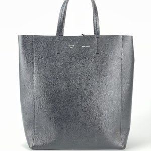CELINE Black Cabas S Leather Tote